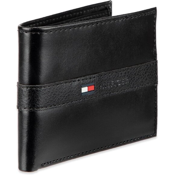 Men's Black Ranger Classic Bifold Wallet with ID Window and Multiple Card Slots - Picture 2 of 9